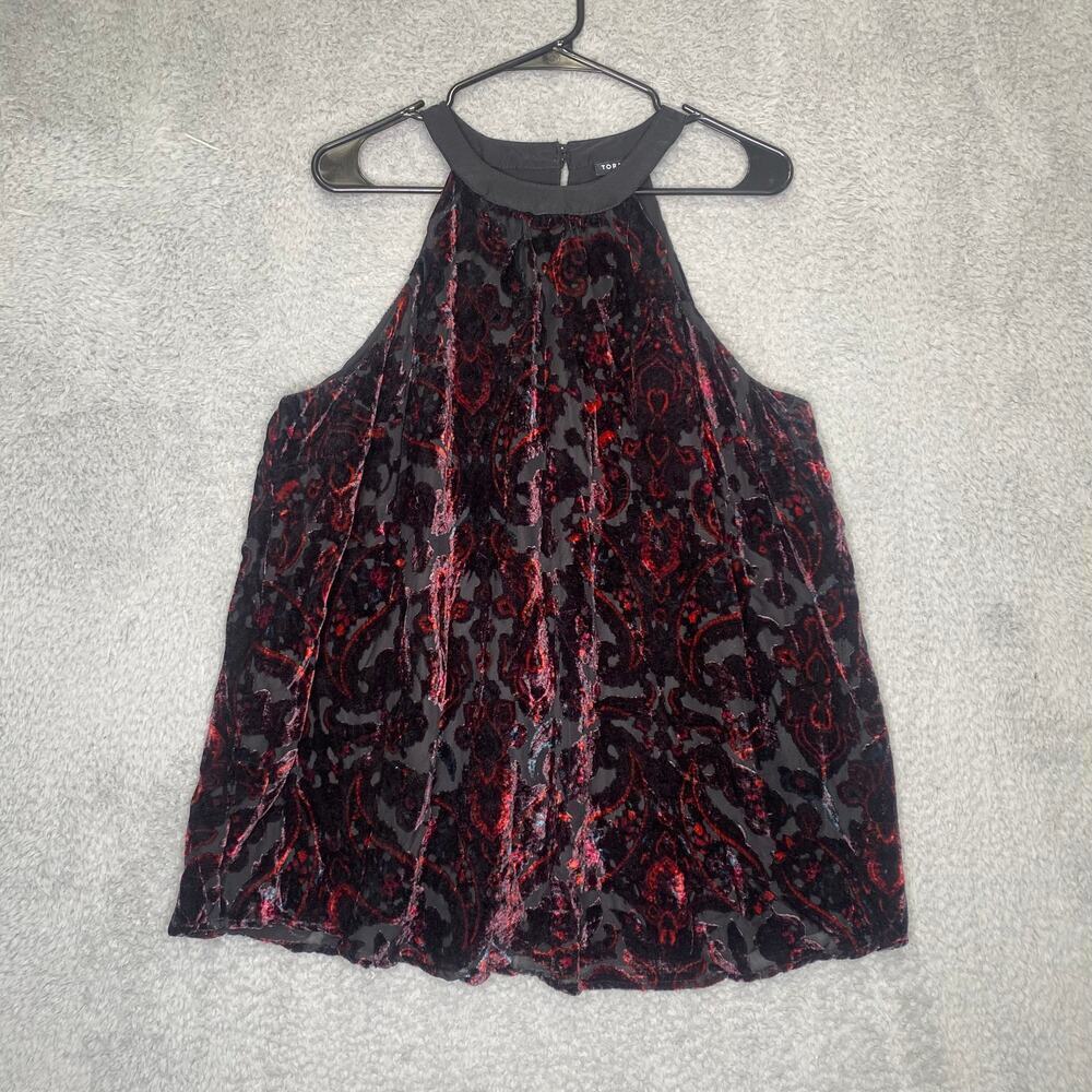 Torrid womens sleeveless velvet blouse top gothic witchy whimsygoth flowy 0